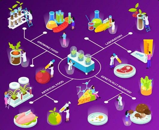 An abstract representation of a secure digital network, like a blockchain.